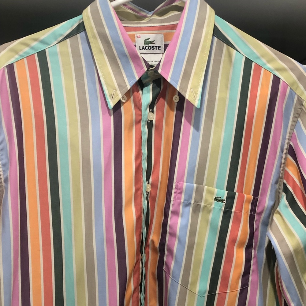 Lacoste dress/casual shirt size 40 (Medium) - Picture 7 of 7